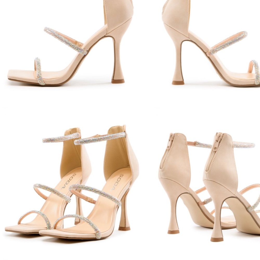NWT Soda Blush Heels 6.5